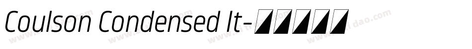 Coulson Condensed It字体转换